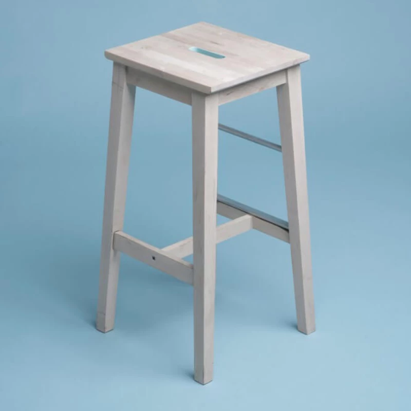 Ikea stool. Wood. Super boring!